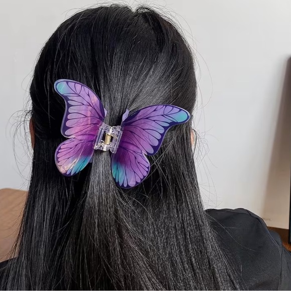 Butterfly Curtain Hairclip - Picture 2 of 10